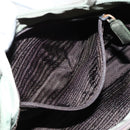 PRADA Hand Bag Nylon Khaki Silver Auth 95660-21