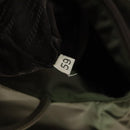 PRADA Hand Bag Nylon Khaki Silver Auth 95660-12