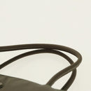 PRADA Hand Bag Nylon Khaki Silver Auth 95660-8