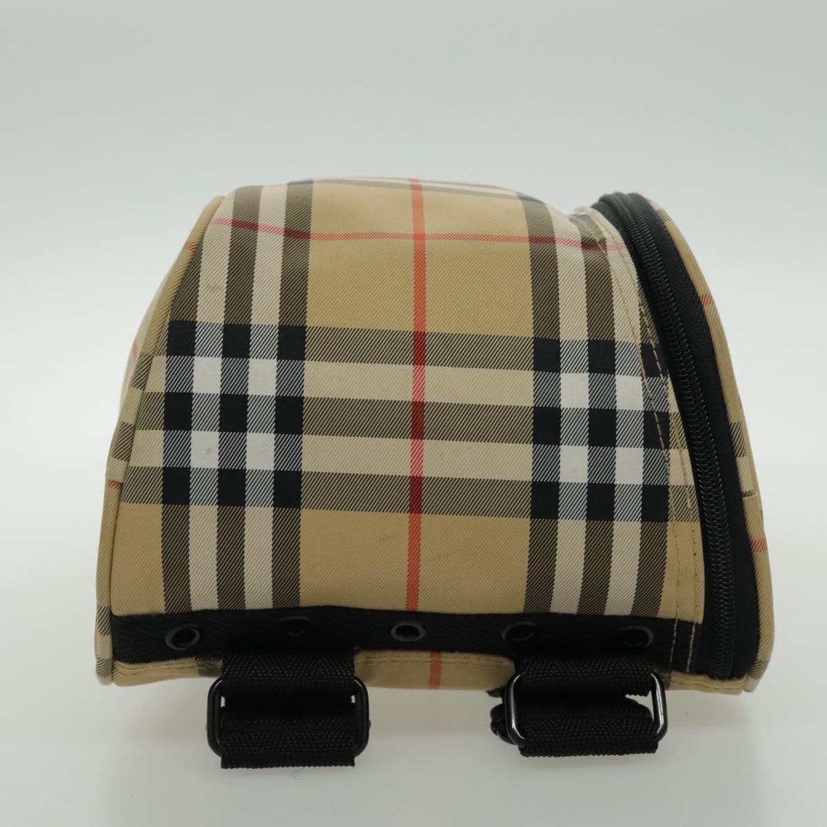 BURBERRY Golf Nova Check Backpack Canvas Beige Auth 95671