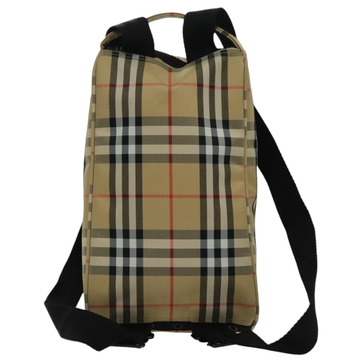 BURBERRY Golf Nova Check Backpack Canvas Beige Auth 95671 - 0