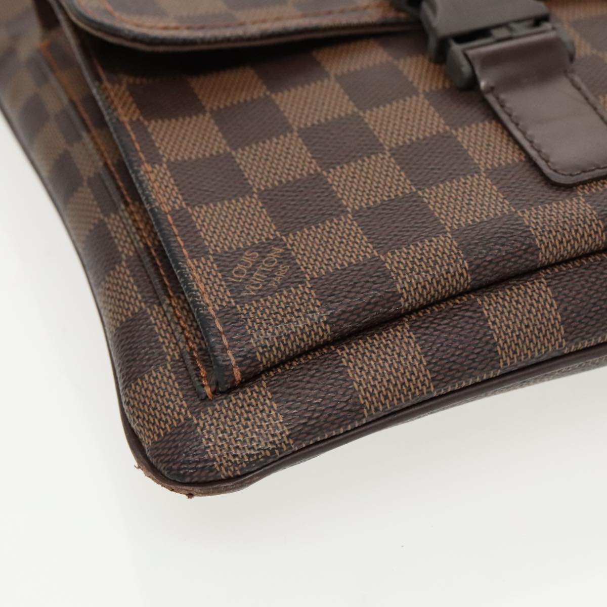 LOUIS VUITTON Damier Ebene Pochette Merwiel Shoulder Bag N51127 LV Auth 95676