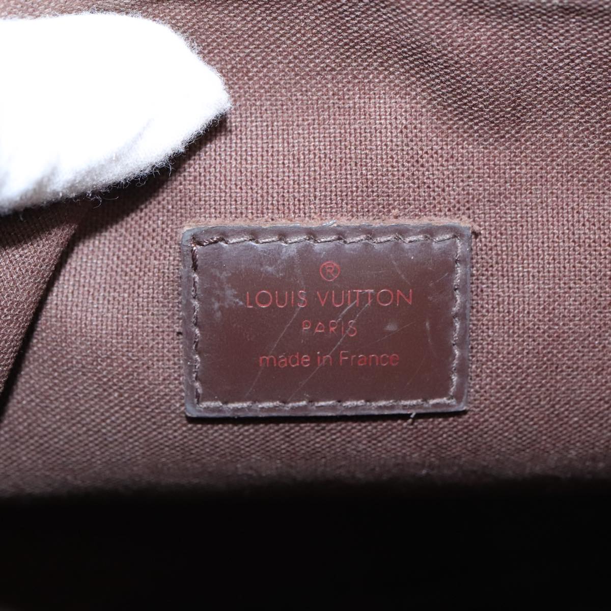 LOUIS VUITTON Damier Ebene Pochette Merwiel Shoulder Bag N51127 LV Auth 95676