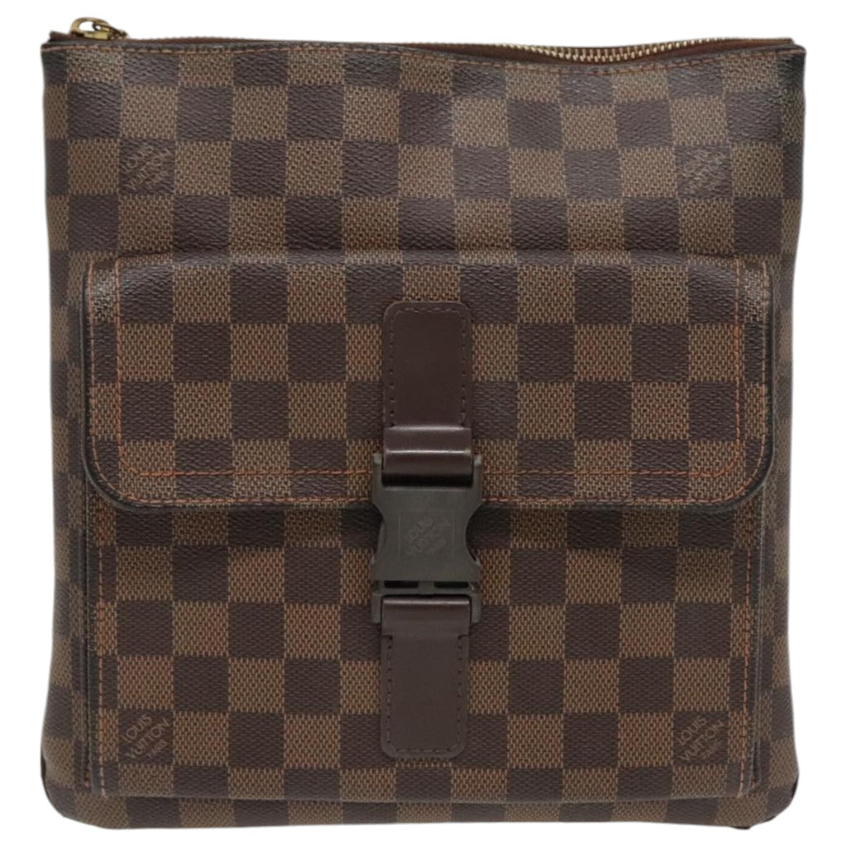 LOUIS VUITTON Damier Ebene Pochette Merwiel Shoulder Bag N51127 LV Auth 95676