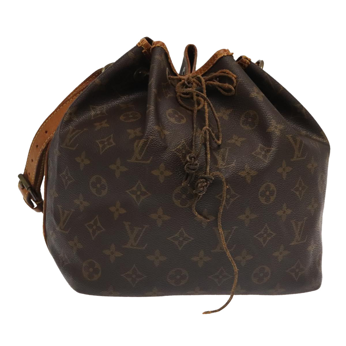 LOUIS VUITTON Monogram Petit Noe Shoulder Bag M42226 LV Auth 95681