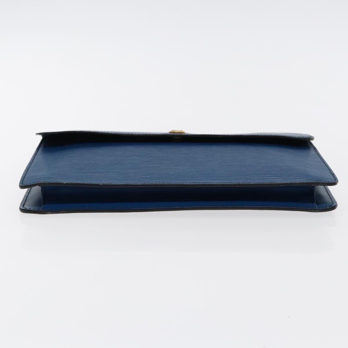 LOUIS VUITTON Epi Montaigne 27 Clutch Bag Blue M52655 LV Auth 95699