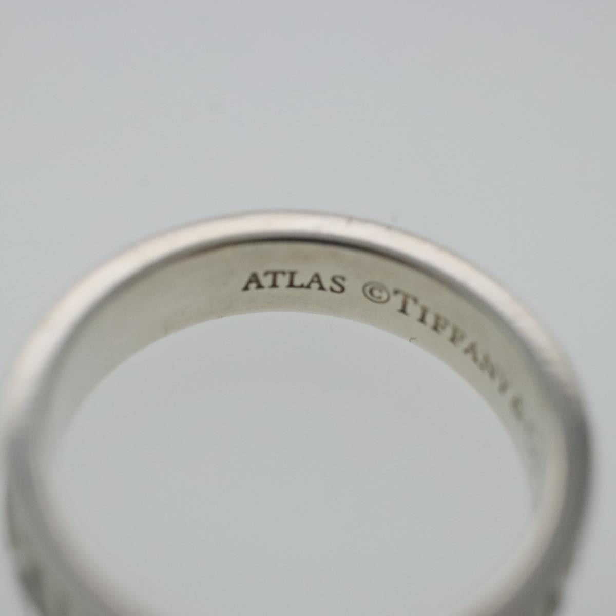 TIFFANY&Co. Atlas Ring Ag925 Silver Auth 95711