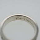 TIFFANY&Co. Atlas Ring Ag925 Silver Auth 95711-6