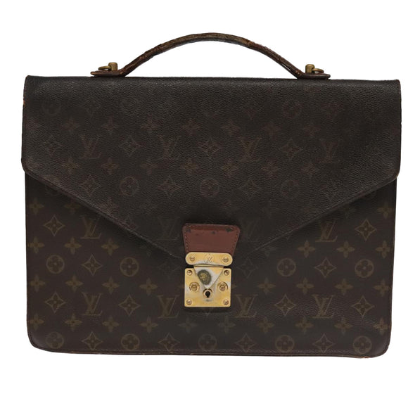 LOUIS VUITTON Monogram Porte Documents Bandouliere Bag M53338 LV Auth 95725