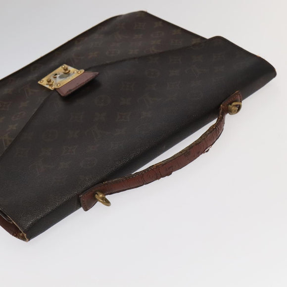 LOUIS VUITTON Monogram Porte Documents Bandouliere Bag M53338 LV Auth 95725
