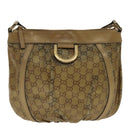 GUCCI GG Crystal Shoulder Bag Gold Tone Gold 203257 Auth 95738-13