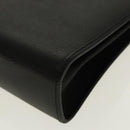 Christian Dior Hand Bag Leather Black Gold Auth 95744-15