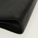 Christian Dior Hand Bag Leather Black Gold Auth 95744-16