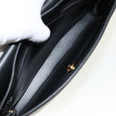Christian Dior Hand Bag Leather Black Gold Auth 95744-12