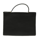 Christian Dior Hand Bag Leather Black Gold Auth 95744-2