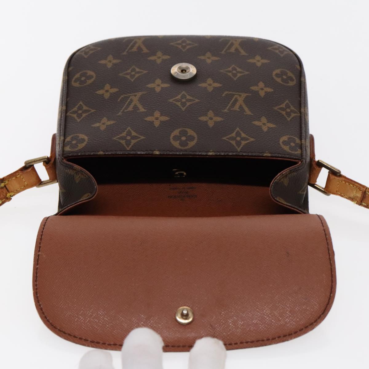 LOUIS VUITTON Monogram Saint Cloud MM Shoulder Bag M51243 LV Auth 95746