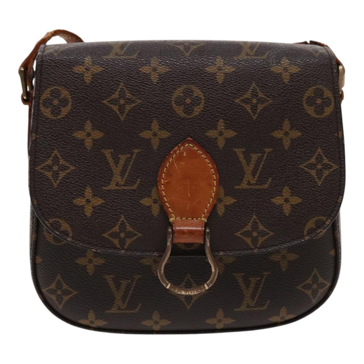 LOUIS VUITTON Monogram Saint Cloud MM Shoulder Bag M51243 LV Auth 95746