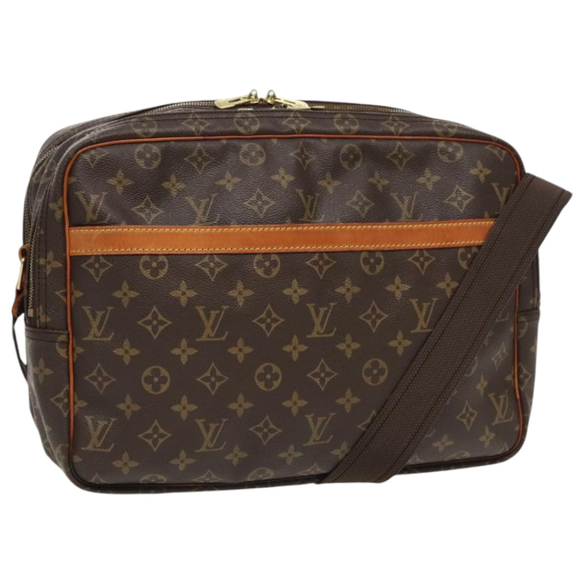 LOUIS VUITTON Monogram Reporter GM Shoulder Bag M45252 LV Auth 95747