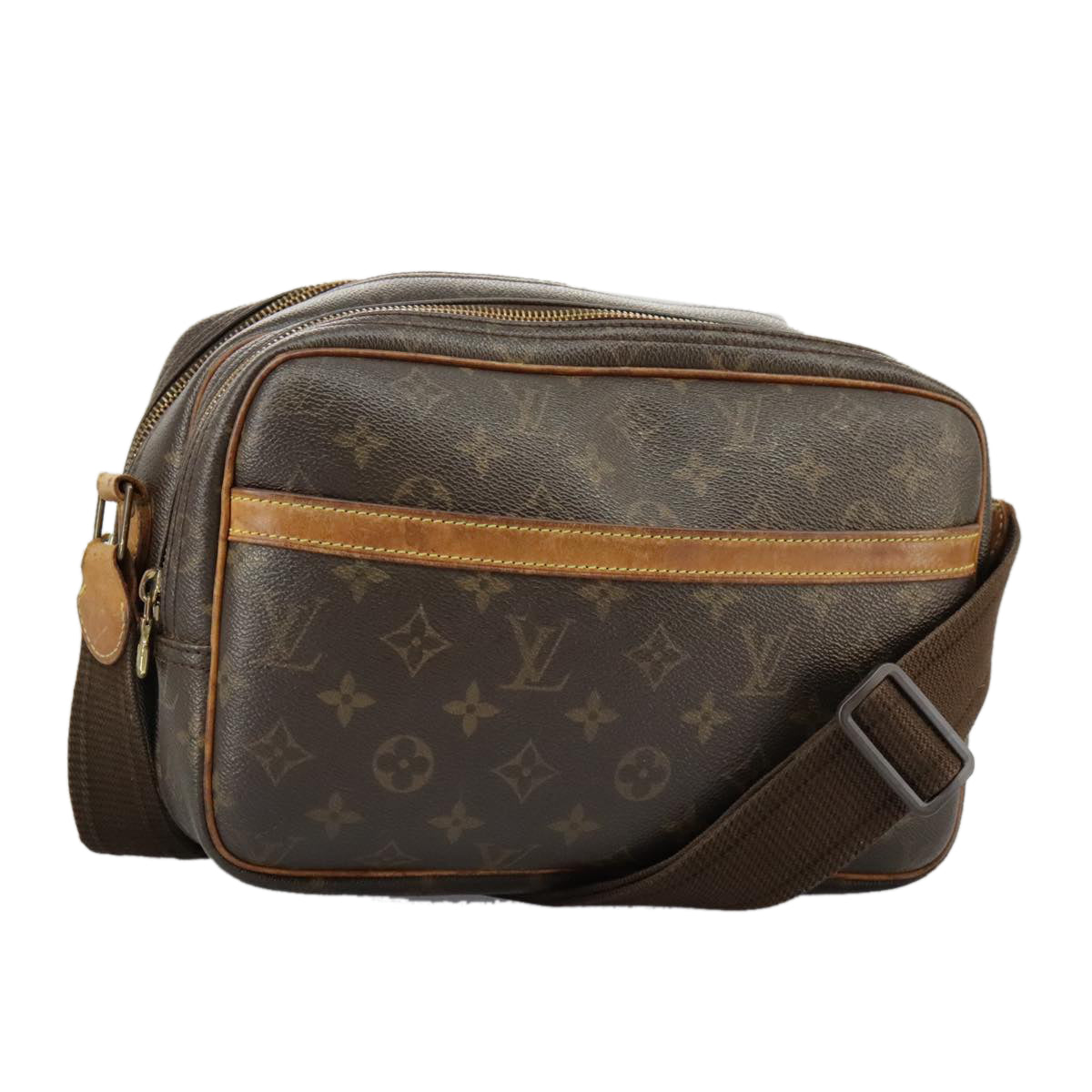 LOUIS VUITTON Monogram Reporter PM Shoulder Bag M45254 LV Auth 95758