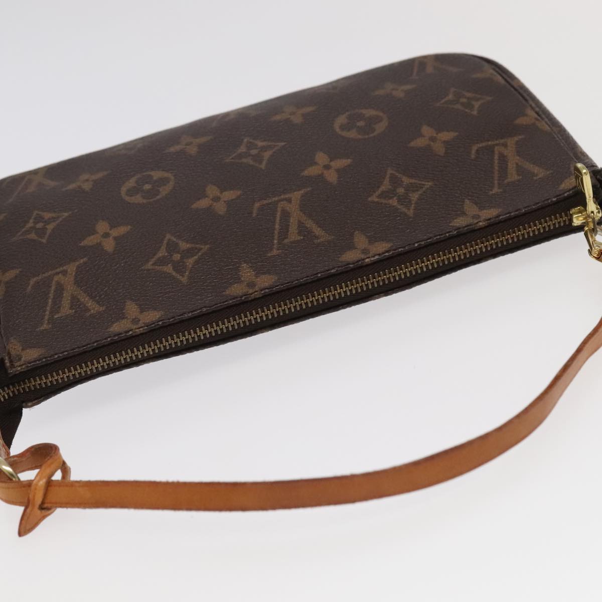 LOUIS VUITTON Monogram Pochette Accessoires Pouch M51980 LV Auth 95794