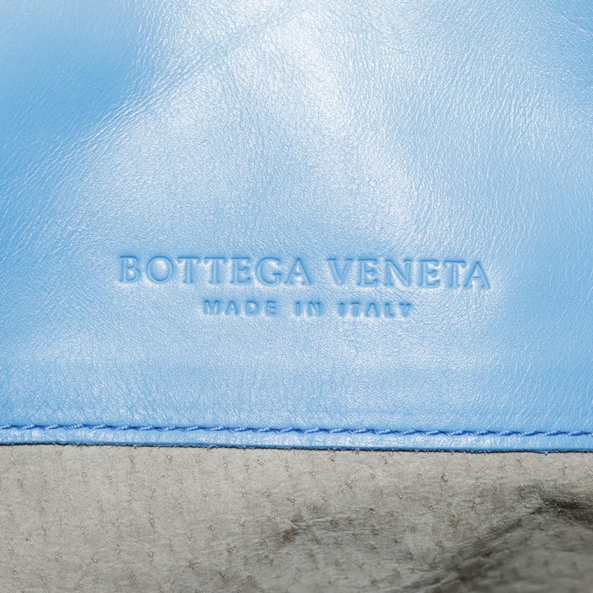 BOTTEGA VENETA INTRECCIATO Tote Bag Leather Blue Auth 95797