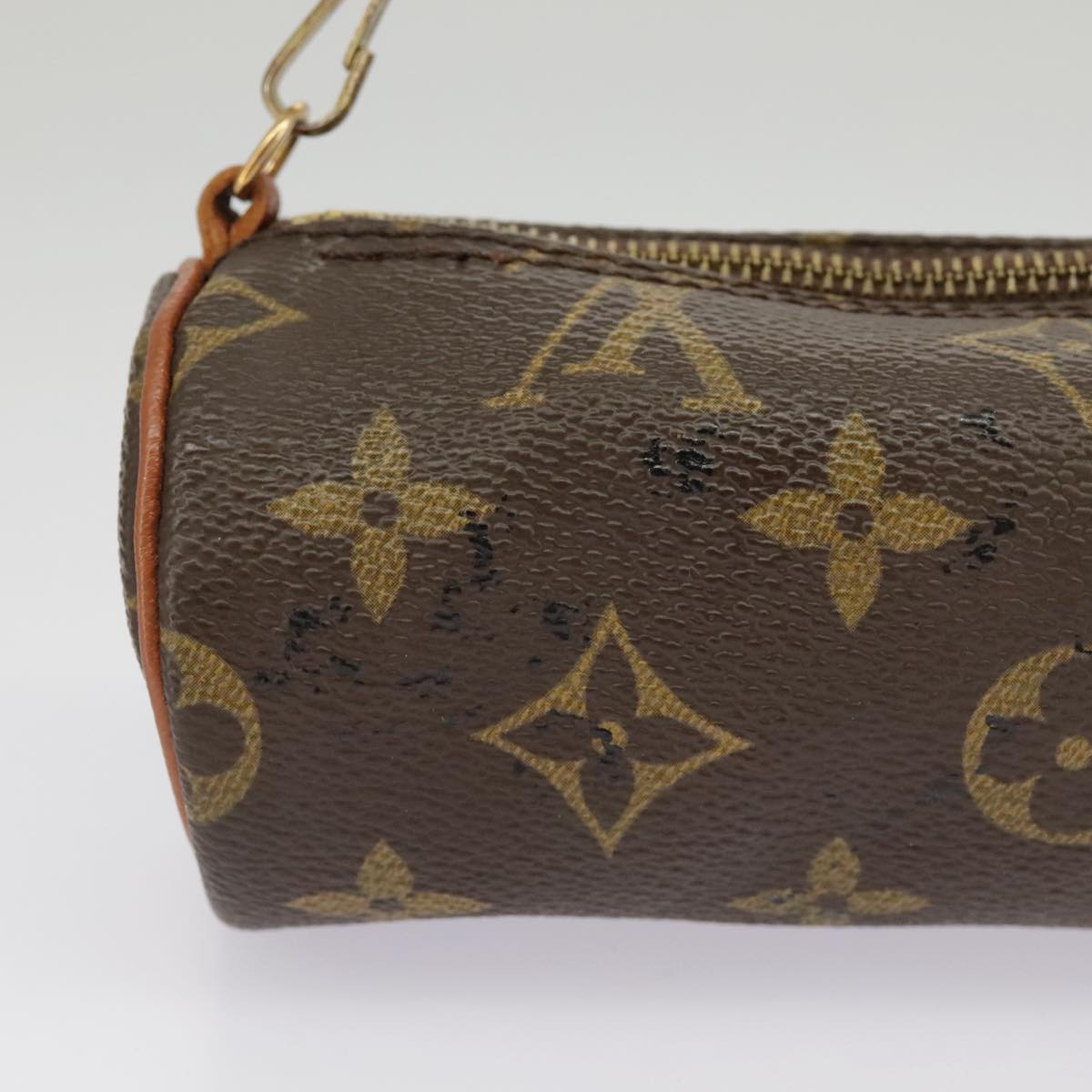 LOUIS VUITTON Monogram Papillon Pouch LV Auth 95801