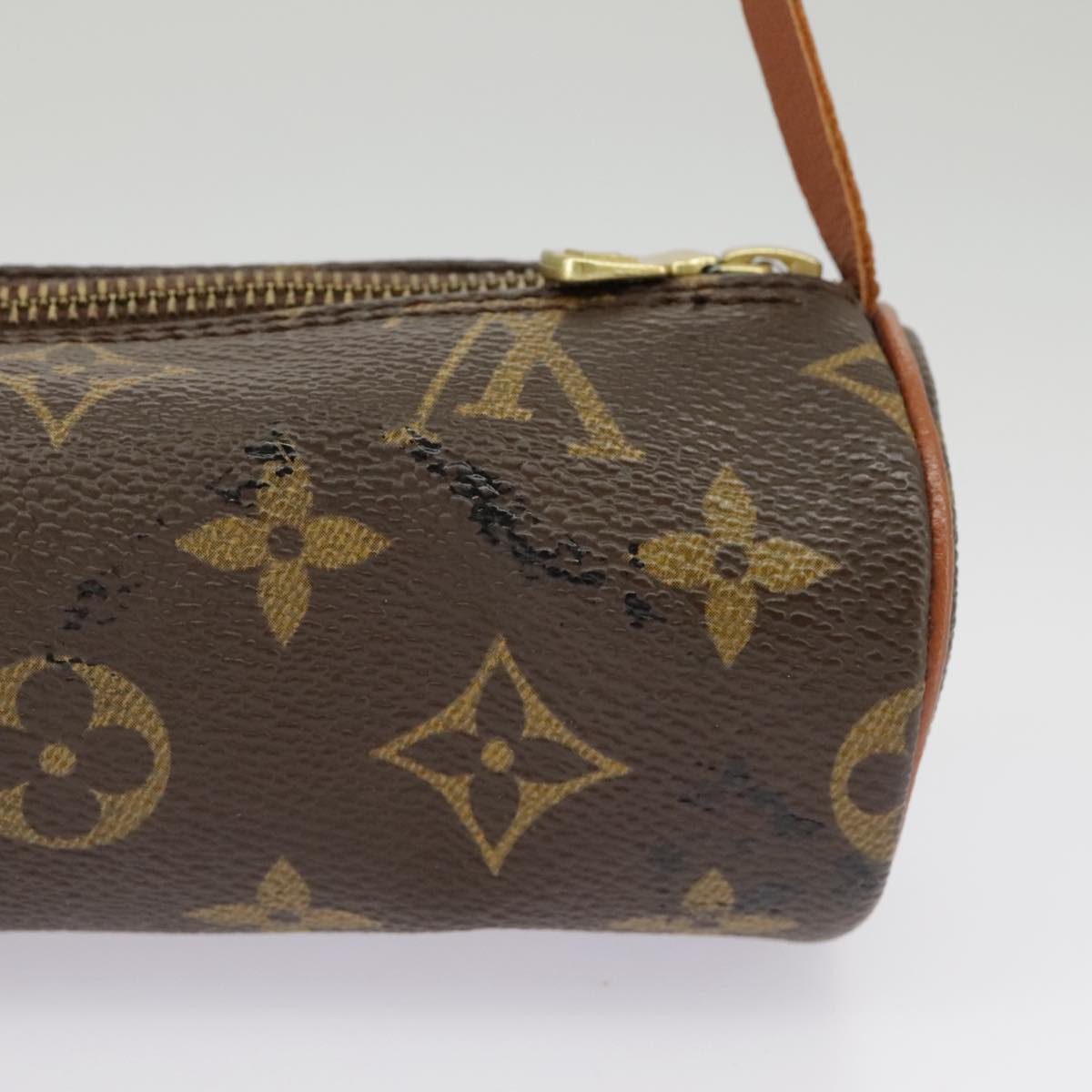 LOUIS VUITTON Monogram Papillon Pouch LV Auth 95801