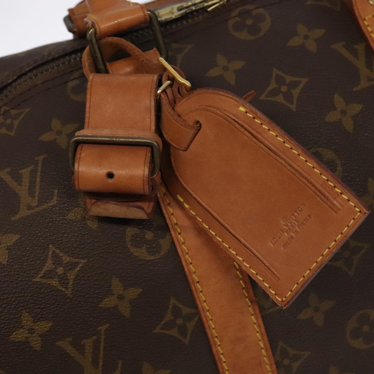 LOUIS VUITTON Monogram Keepall Bandouliere 45 Boston Bag M41418 LV Auth 95804