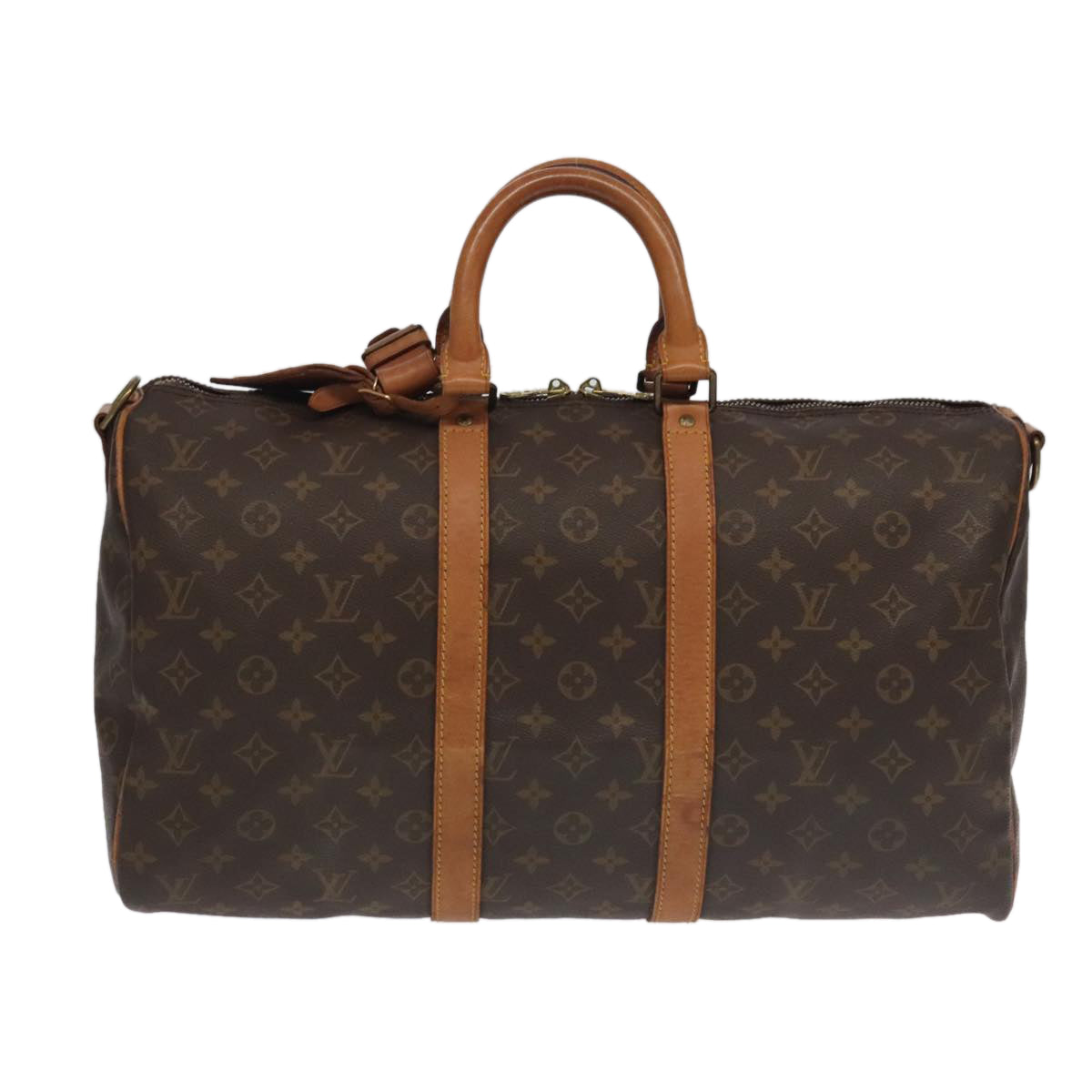 LOUIS VUITTON Monogram Keepall Bandouliere 45 Boston Bag M41418 LV Auth 95804