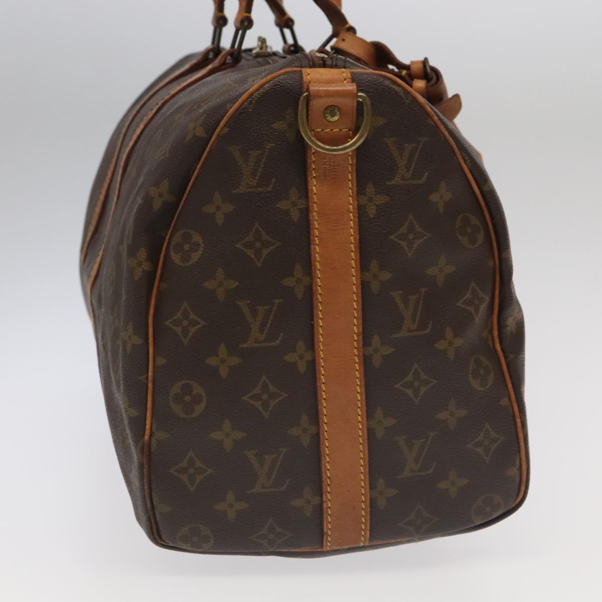 LOUIS VUITTON Monogram Keepall Bandouliere 45 Boston Bag M41418 LV Auth 95804