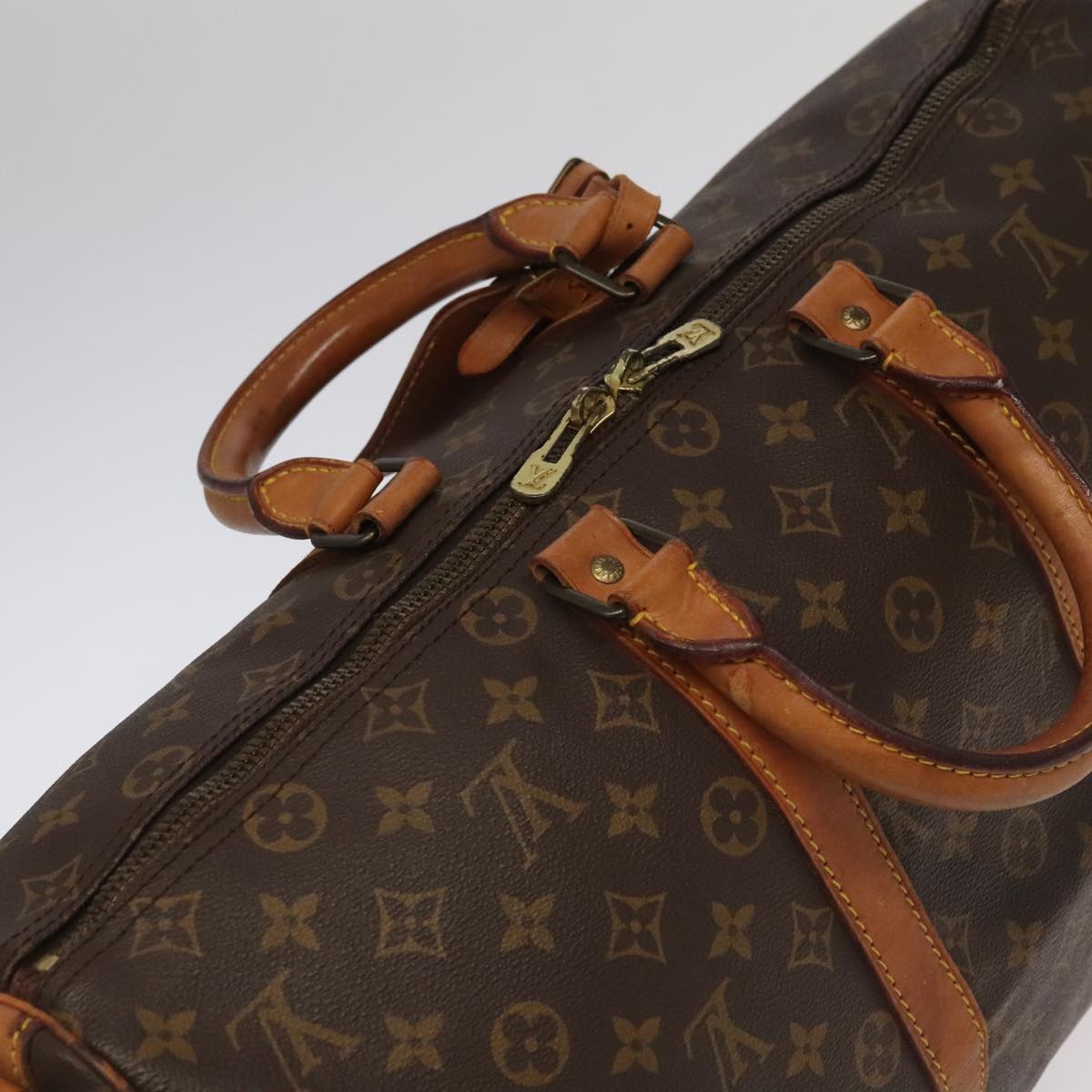 LOUIS VUITTON Monogram Keepall Bandouliere 45 Boston Bag M41418 LV Auth 95804