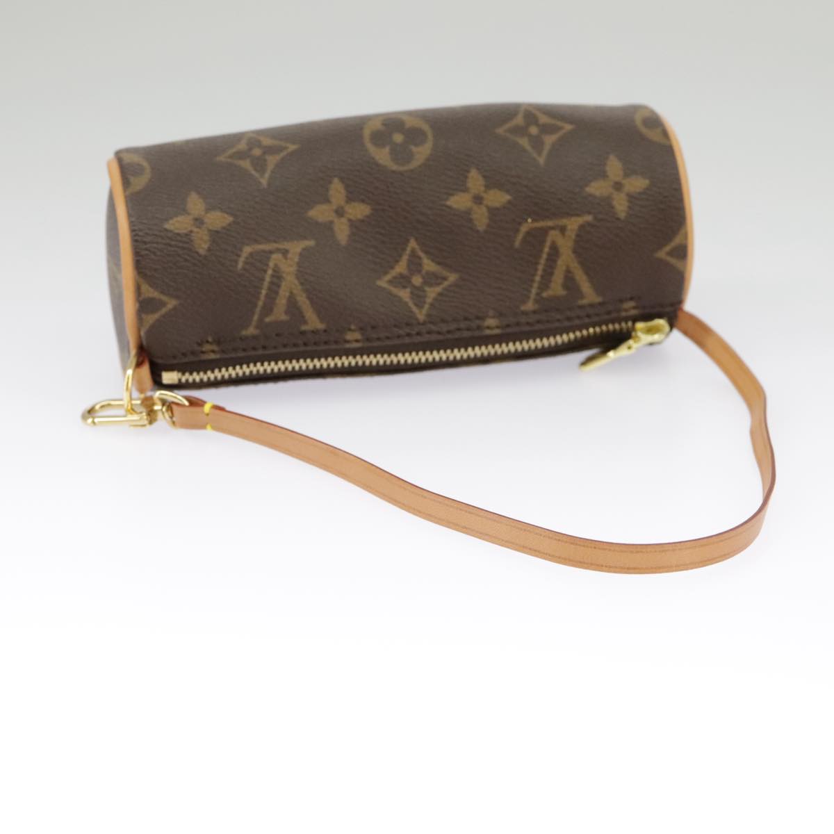 LOUIS VUITTON Monogram Papillon Pouch LV Auth 95806