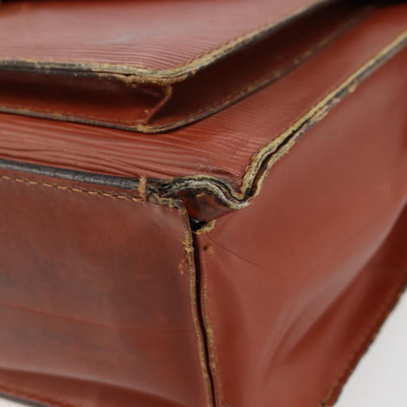 LOUIS VUITTON Epi Monceau 28 Hand Bag Brown M52123 LV Auth 95811