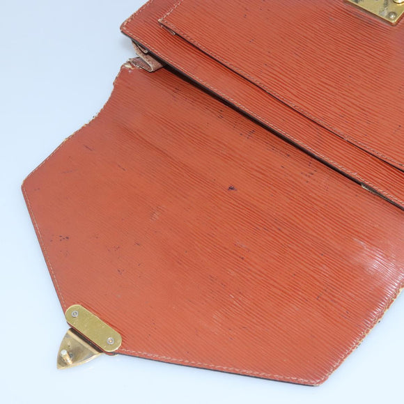 LOUIS VUITTON Epi Monceau 28 Hand Bag Brown M52123 LV Auth 95811