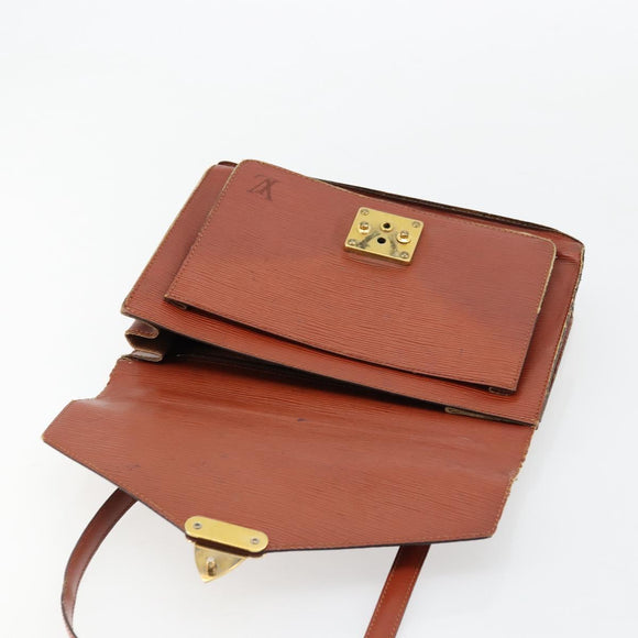 LOUIS VUITTON Epi Monceau 28 Hand Bag Brown M52123 LV Auth 95811