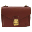 LOUIS VUITTON Epi Monceau 28 Hand Bag Brown M52123 LV Auth 95811-13