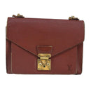 LOUIS VUITTON Epi Monceau 28 Hand Bag Brown M52123 LV Auth 95811-13