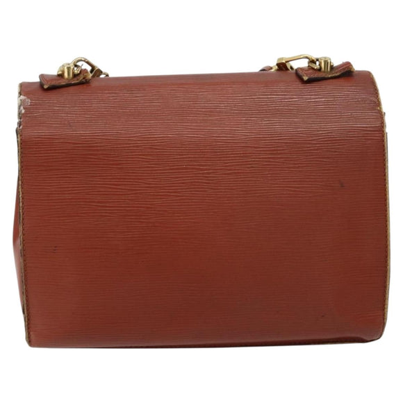 LOUIS VUITTON Epi Monceau 28 Hand Bag Brown M52123 LV Auth 95811