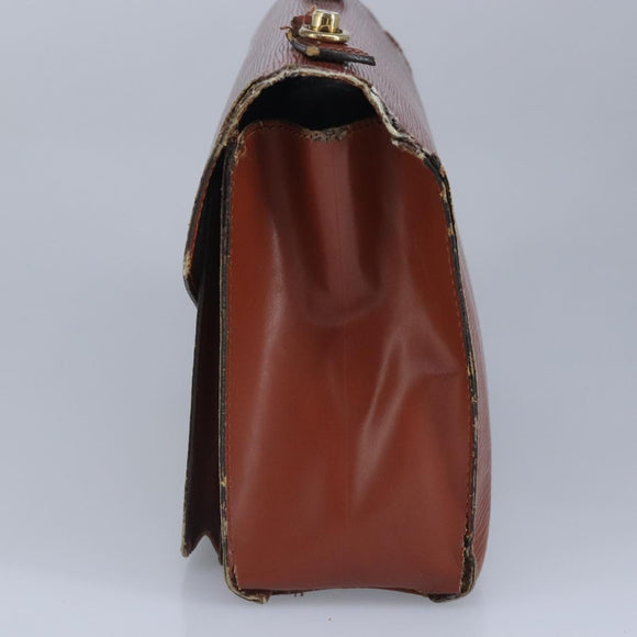 LOUIS VUITTON Epi Monceau 28 Hand Bag Brown M52123 LV Auth 95811