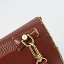 LOUIS VUITTON Epi Monceau 28 Hand Bag Brown M52123 LV Auth 95811-6