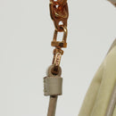 PRADA Shoulder Bag Nylon Cream Gold Auth 95818-18