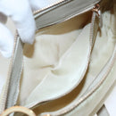 PRADA Shoulder Bag Nylon Cream Gold Auth 95818-22