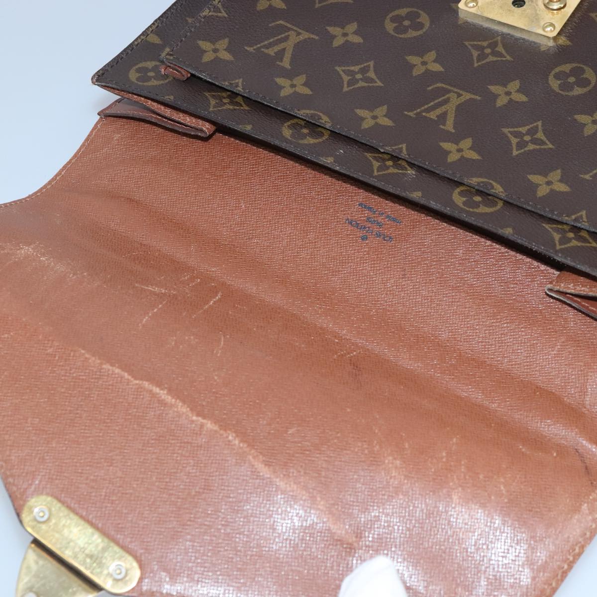 LOUIS VUITTON Monogram Monceau 28 Hand Bag 2way M51185 LV Auth 95822