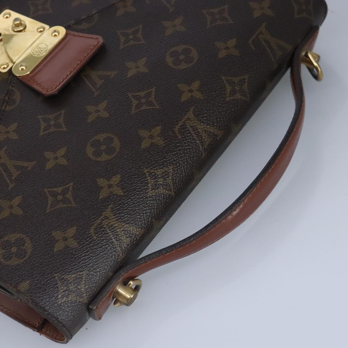 LOUIS VUITTON Monogram Monceau 28 Hand Bag 2way M51185 LV Auth 95822