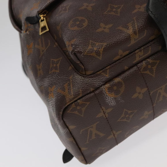 LOUIS VUITTON Monogram Palm Springs MM Rucksack M44874 LV Auth 95834