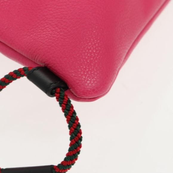 GUCCI Backpack Leather Pink 523586 Auth 95840V