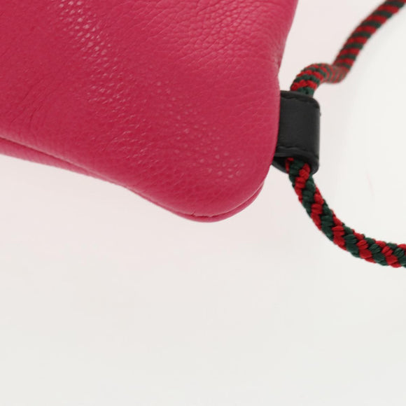 GUCCI Backpack Leather Pink 523586 Auth 95840V