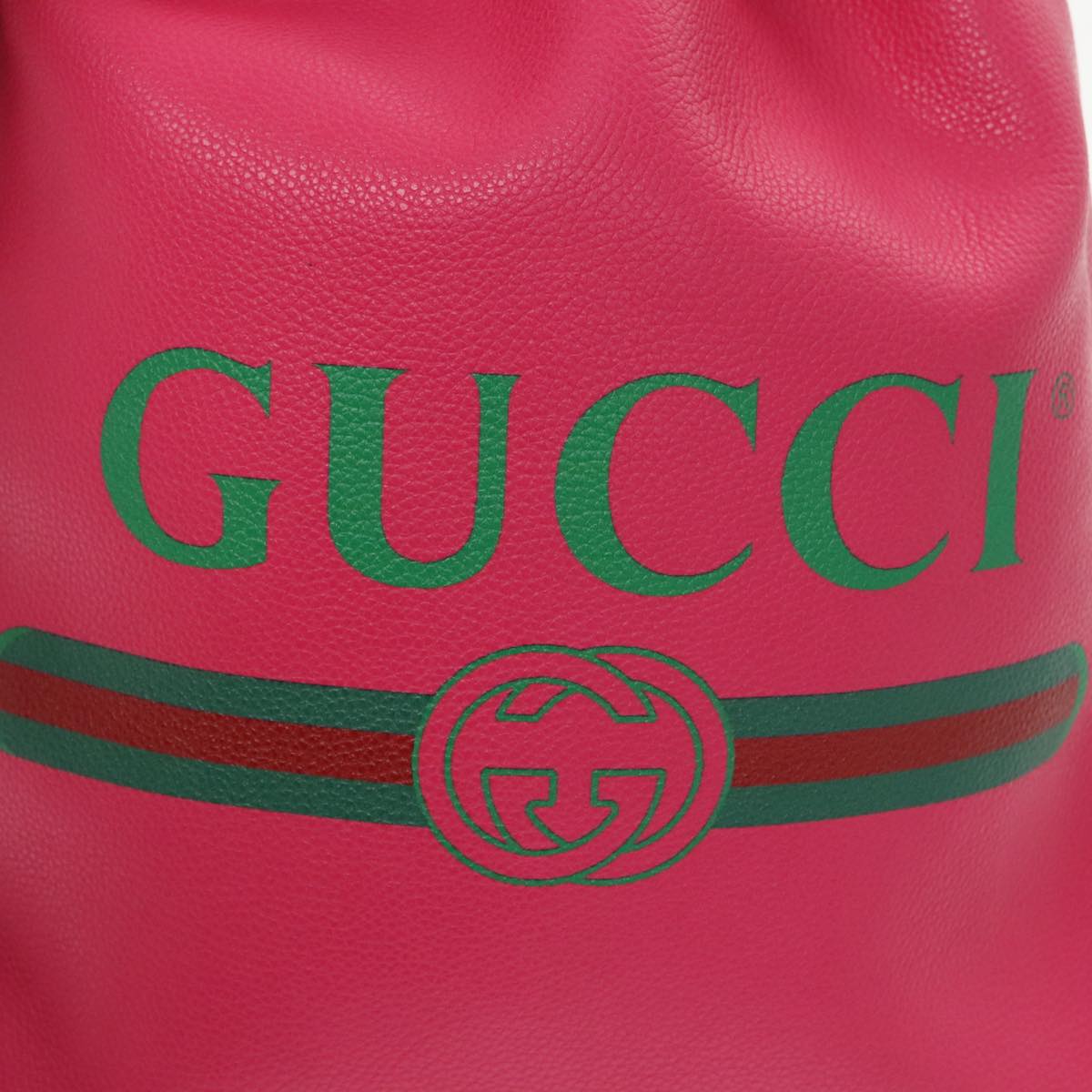 GUCCI Backpack Leather Pink 523586 Auth 95840