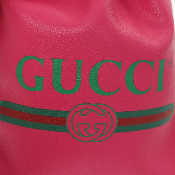 GUCCI Backpack Leather Pink 523586 Auth 95840V