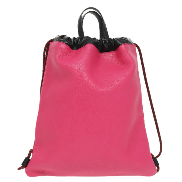 GUCCI Backpack Leather Pink 523586 Auth 95840V